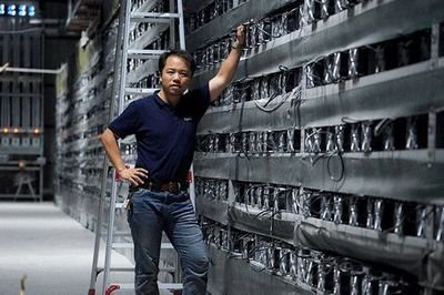 A large-scale mining farm bustling with activity