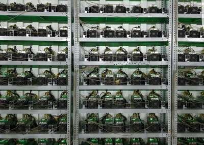 A mining farm under construction, showcasing the potential scale of wholesale hardware purchases.
